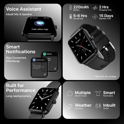 Smartwatch – Advanced Fitness Tracking, Health Monitoring & Smart Notifications