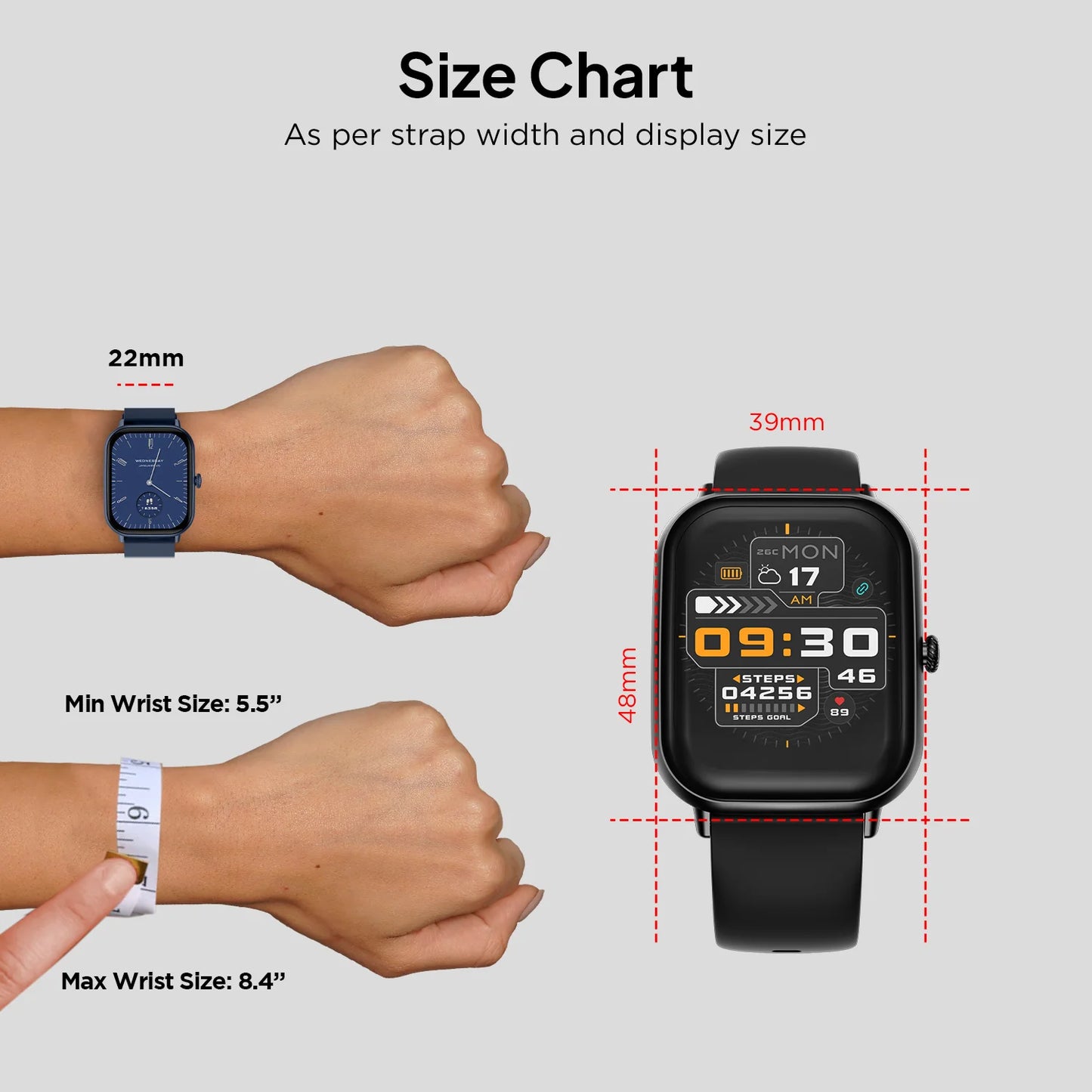 Smartwatch – Advanced Fitness Tracking, Health Monitoring & Smart Notifications