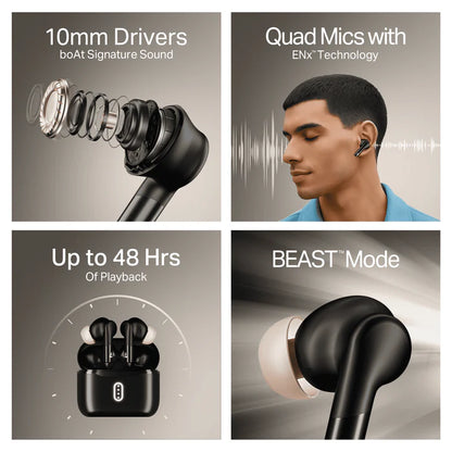 Volttrix Beast Mode Wireless Bluetooth Earbuds – Powerful Bass, Clear Sound & Portable Charging Case