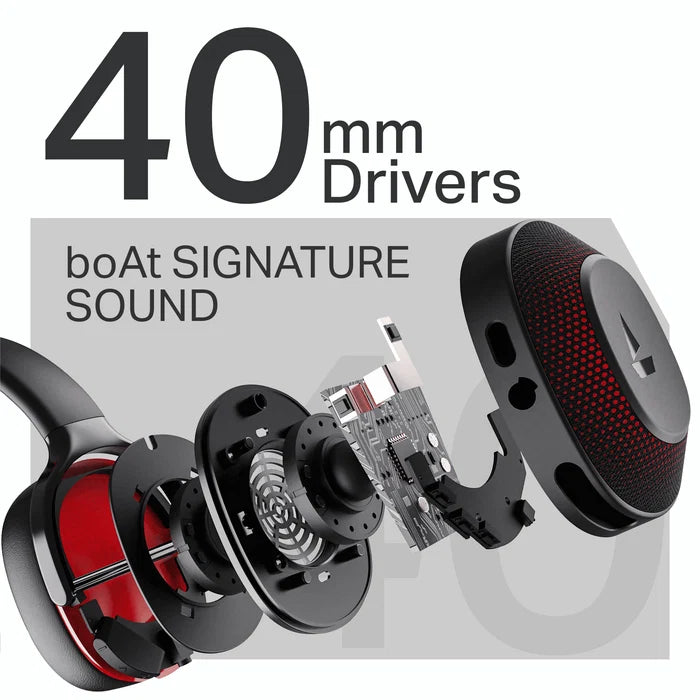 ENX Wireless Gaming Headphones – 60 Hours Playtime, 40mm Drivers & Deep Bass